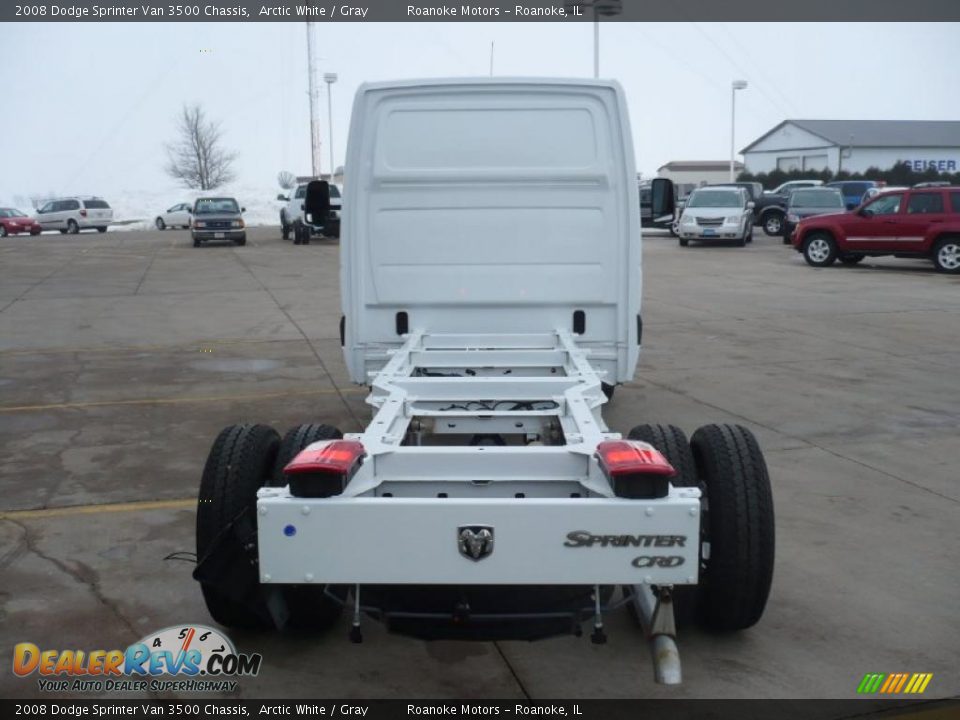 2008 Dodge Sprinter Van 3500 Chassis Arctic White / Gray Photo #10