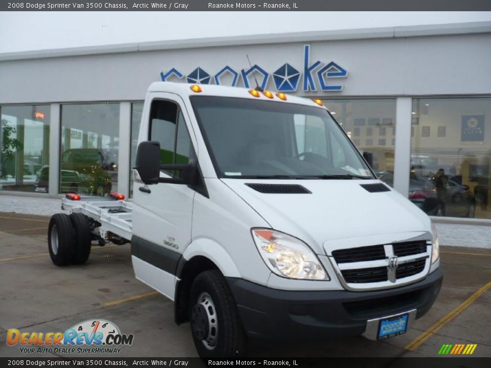2008 Dodge Sprinter Van 3500 Chassis Arctic White / Gray Photo #1