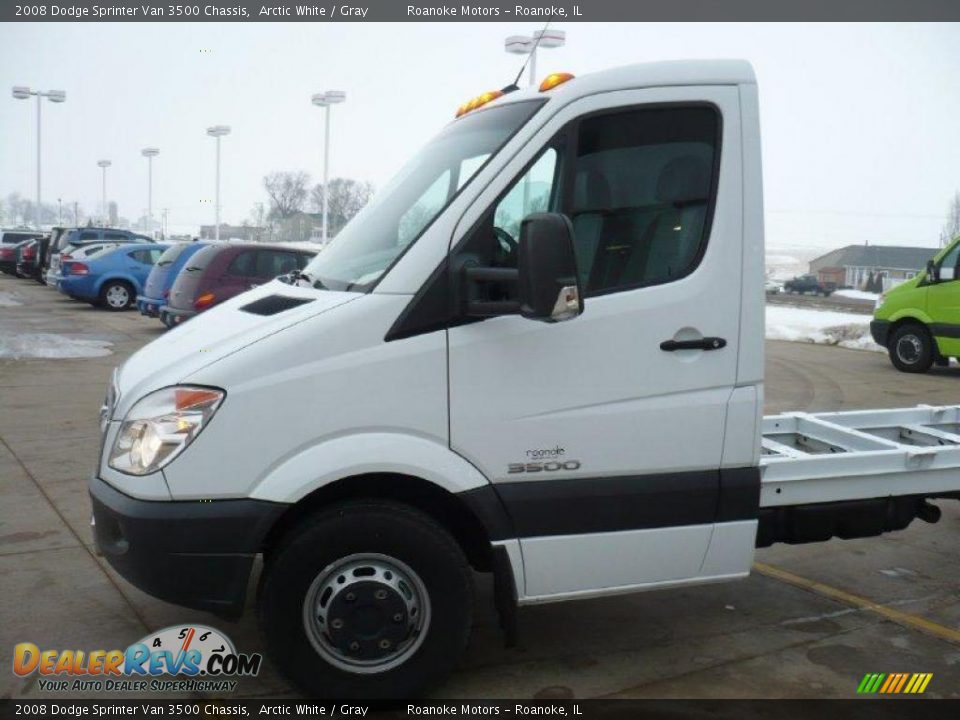 2008 Dodge Sprinter Van 3500 Chassis Arctic White / Gray Photo #4