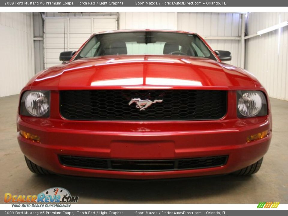 2009 Ford Mustang V6 Premium Coupe Torch Red / Light Graphite Photo #3
