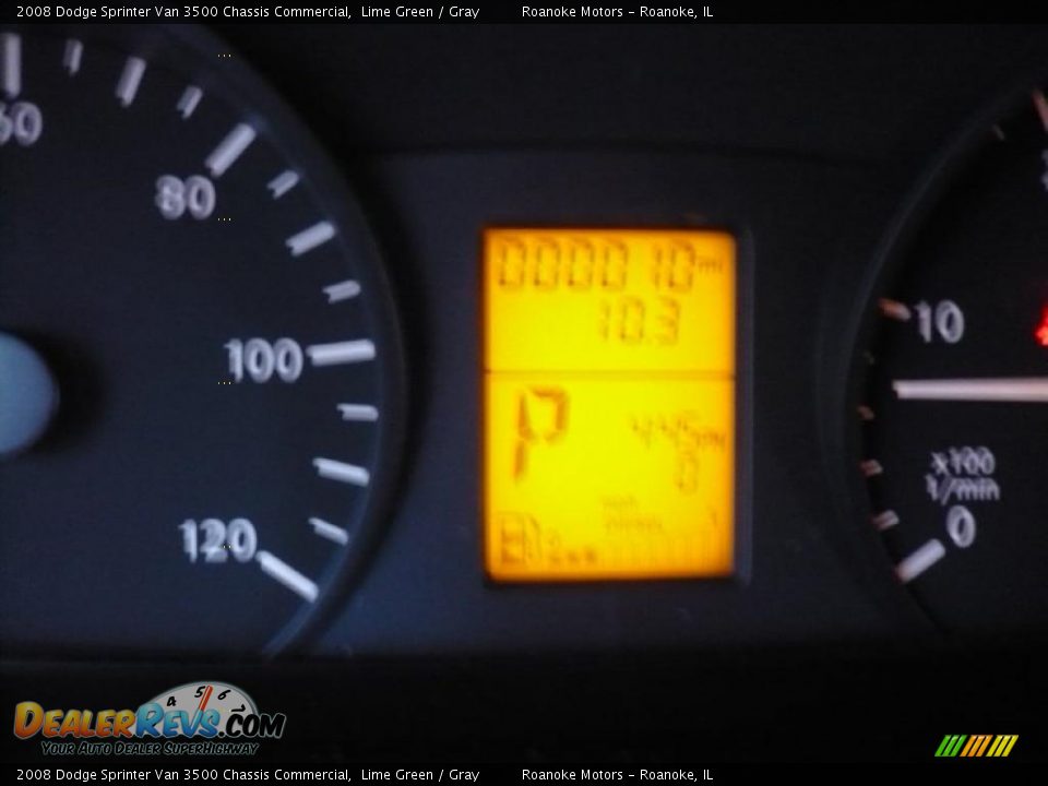 2008 Dodge Sprinter Van 3500 Chassis Commercial Lime Green / Gray Photo #4