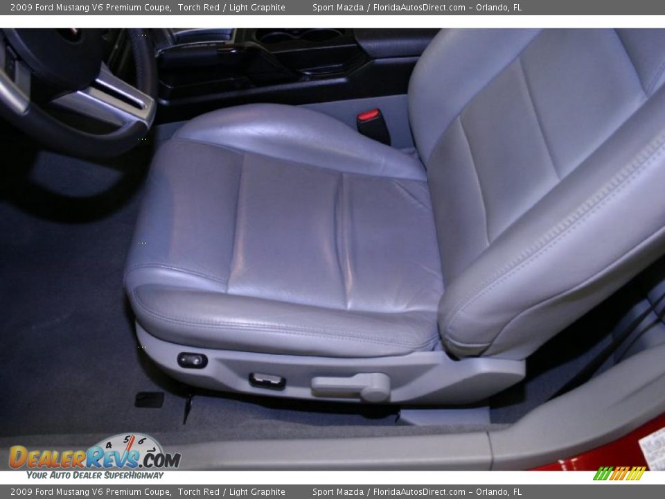 2009 Ford Mustang V6 Premium Coupe Torch Red / Light Graphite Photo #14