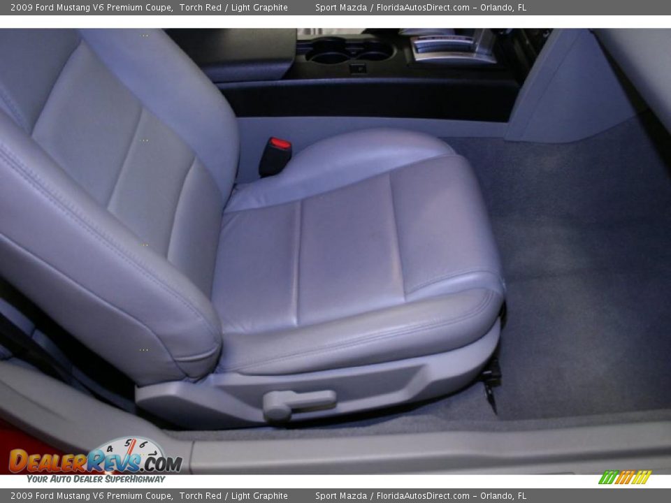 2009 Ford Mustang V6 Premium Coupe Torch Red / Light Graphite Photo #15