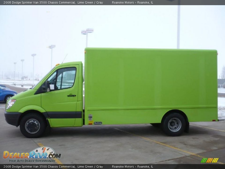 2008 Dodge Sprinter Van 3500 Chassis Commercial Lime Green / Gray Photo #9