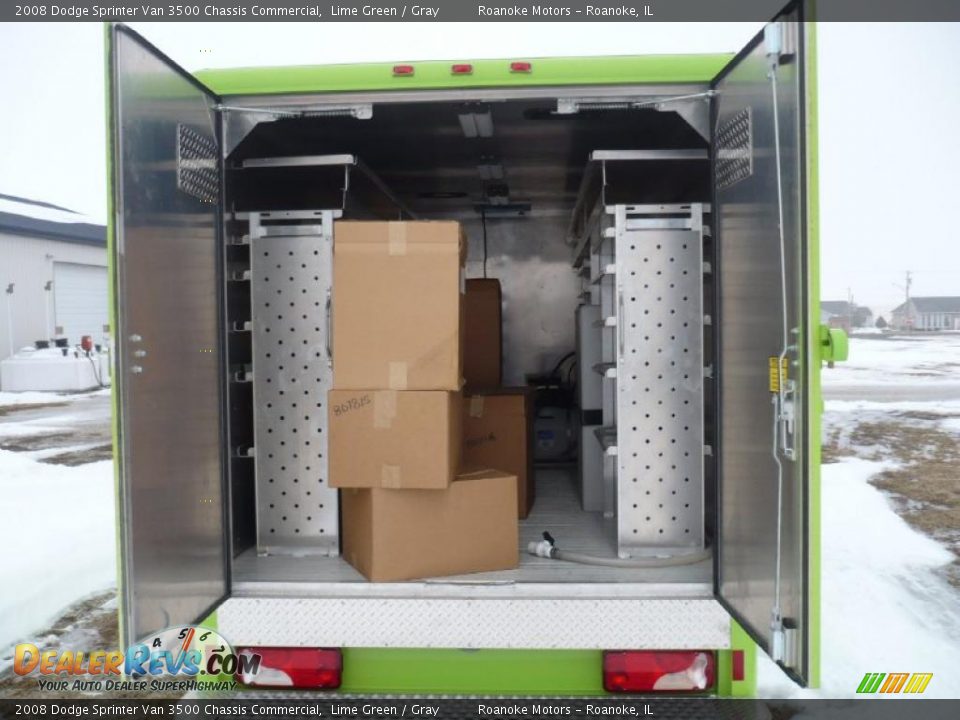 2008 Dodge Sprinter Van 3500 Chassis Commercial Lime Green / Gray Photo #10