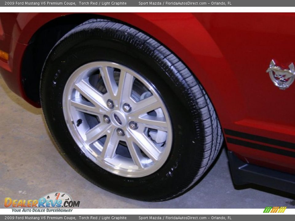 2009 Ford Mustang V6 Premium Coupe Torch Red / Light Graphite Photo #20