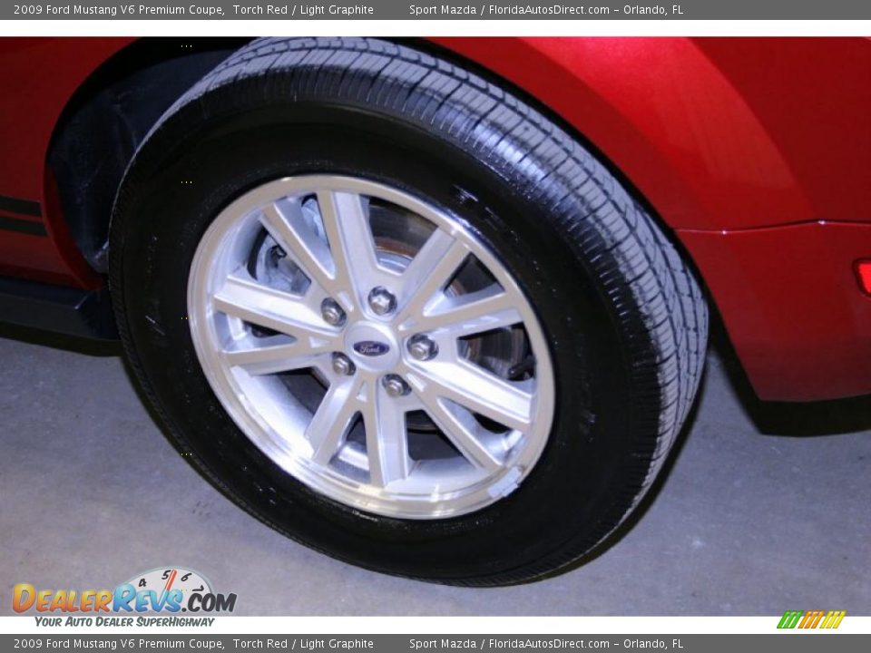 2009 Ford Mustang V6 Premium Coupe Torch Red / Light Graphite Photo #21