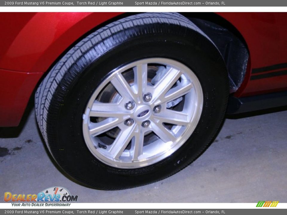 2009 Ford Mustang V6 Premium Coupe Torch Red / Light Graphite Photo #22