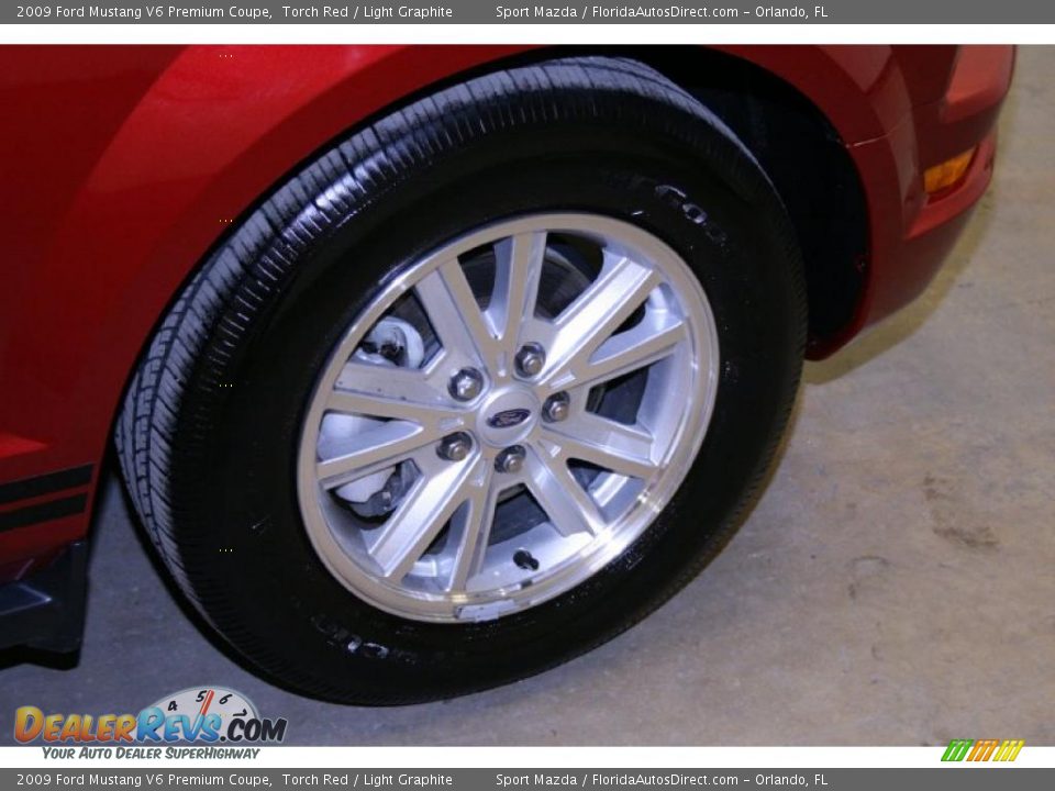 2009 Ford Mustang V6 Premium Coupe Torch Red / Light Graphite Photo #23