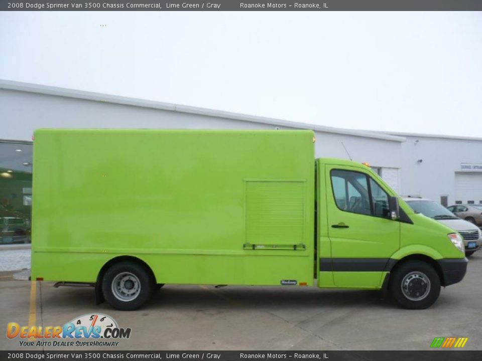 2008 Dodge Sprinter Van 3500 Chassis Commercial Lime Green / Gray Photo #13