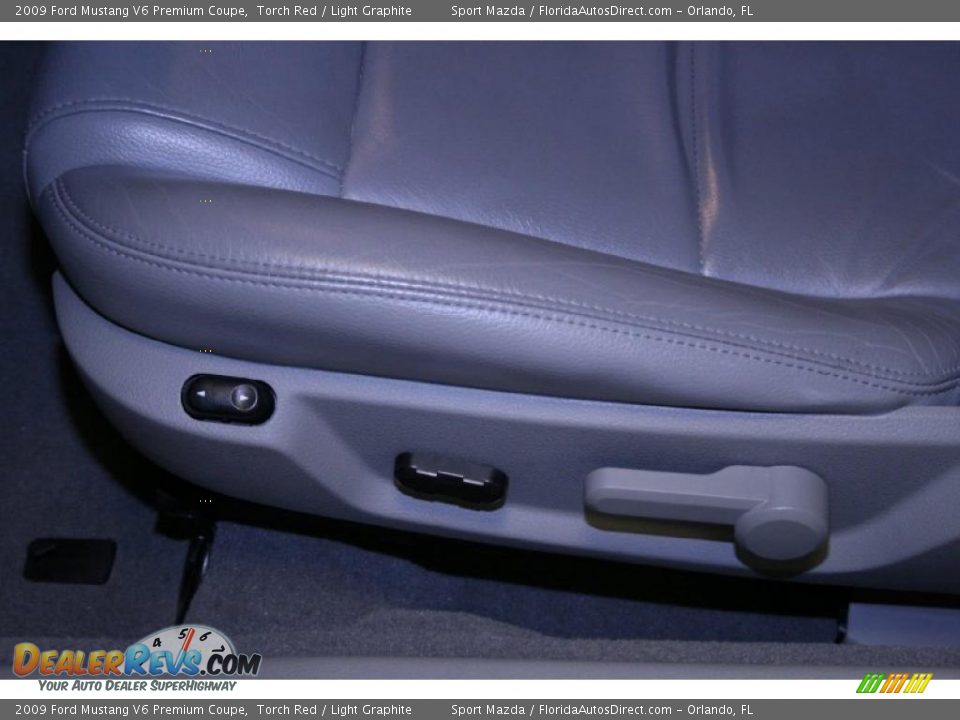 2009 Ford Mustang V6 Premium Coupe Torch Red / Light Graphite Photo #26