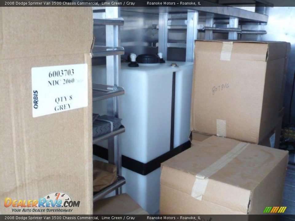 2008 Dodge Sprinter Van 3500 Chassis Commercial Lime Green / Gray Photo #16