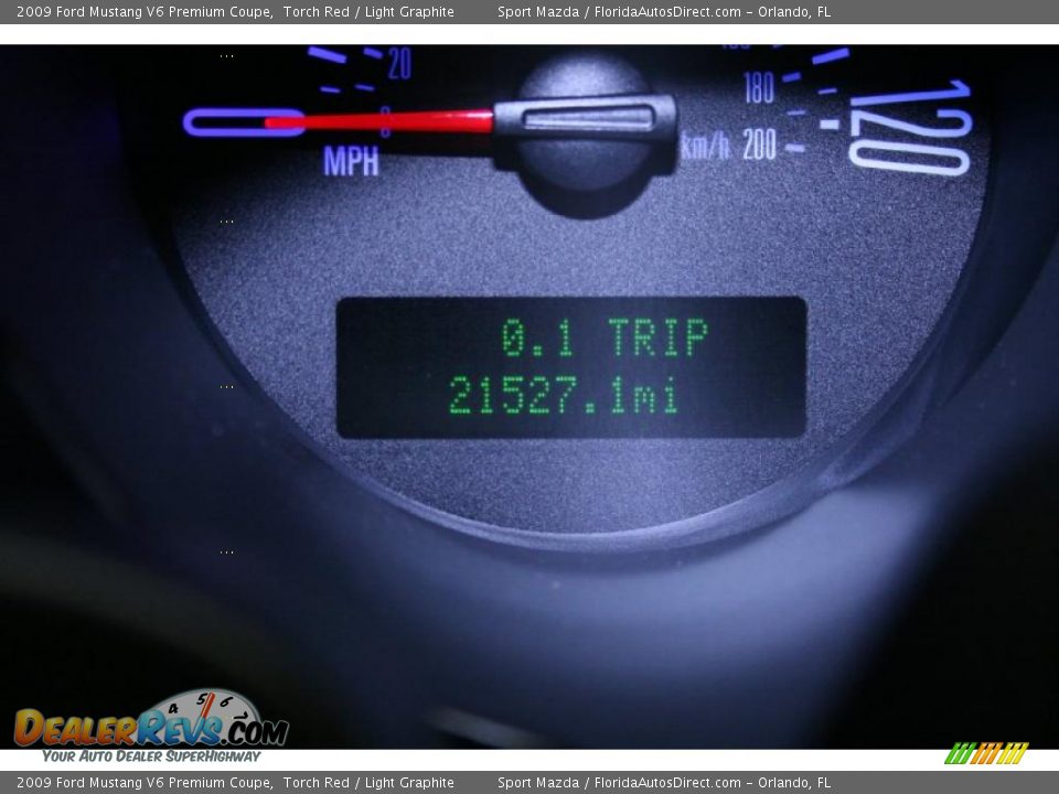 2009 Ford Mustang V6 Premium Coupe Torch Red / Light Graphite Photo #30