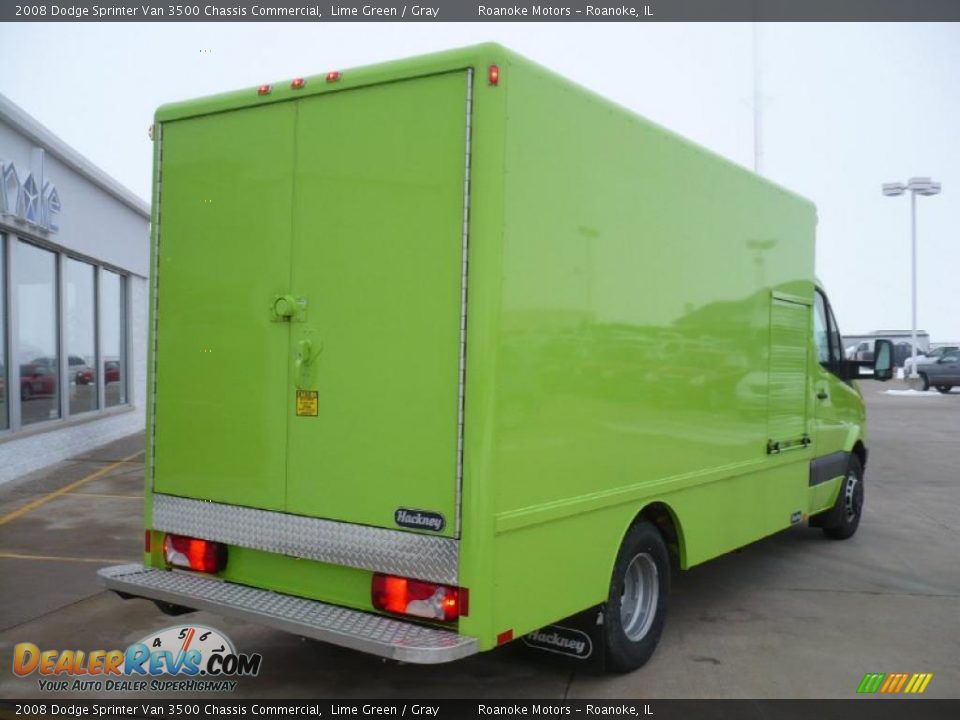 2008 Dodge Sprinter Van 3500 Chassis Commercial Lime Green / Gray Photo #19
