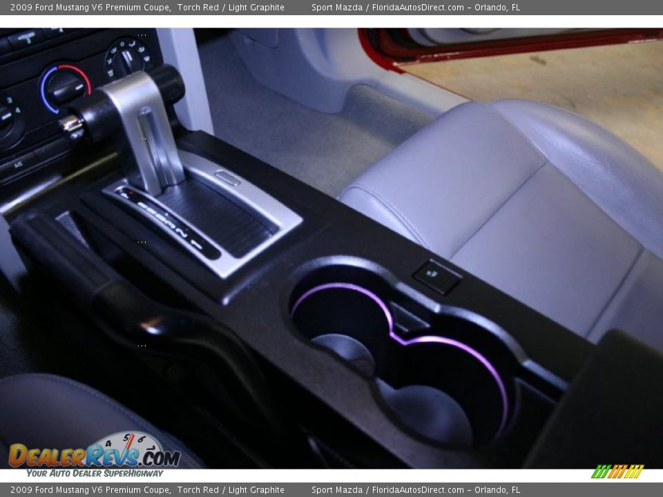 2009 Ford Mustang V6 Premium Coupe Torch Red / Light Graphite Photo #33
