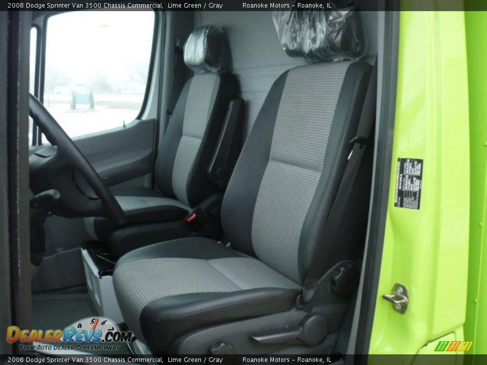 2008 Dodge Sprinter Van 3500 Chassis Commercial Lime Green / Gray Photo #21