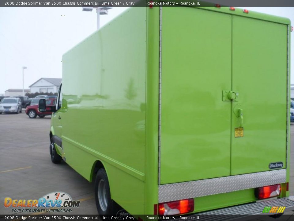 2008 Dodge Sprinter Van 3500 Chassis Commercial Lime Green / Gray Photo #23