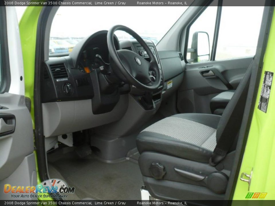 2008 Dodge Sprinter Van 3500 Chassis Commercial Lime Green / Gray Photo #26