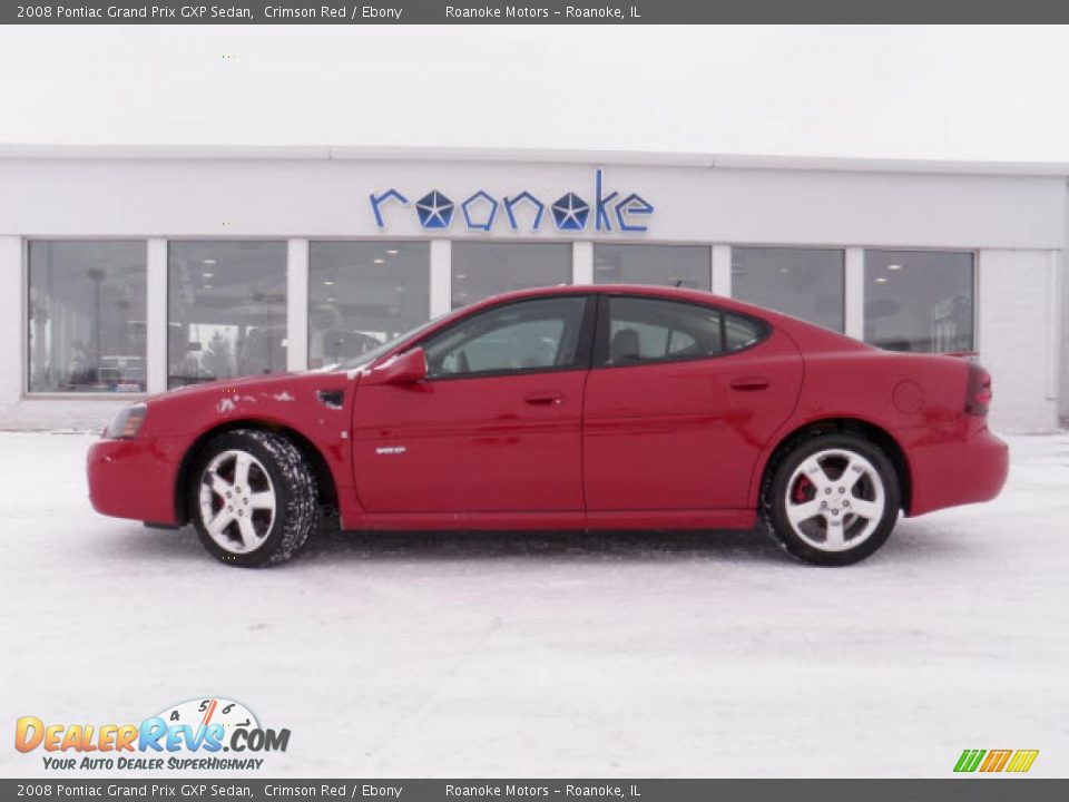 2008 Pontiac Grand Prix GXP Sedan Crimson Red / Ebony Photo #2