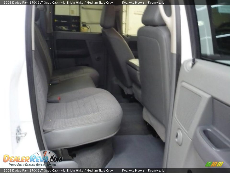 2008 Dodge Ram 2500 SLT Quad Cab 4x4 Bright White / Medium Slate Gray Photo #10