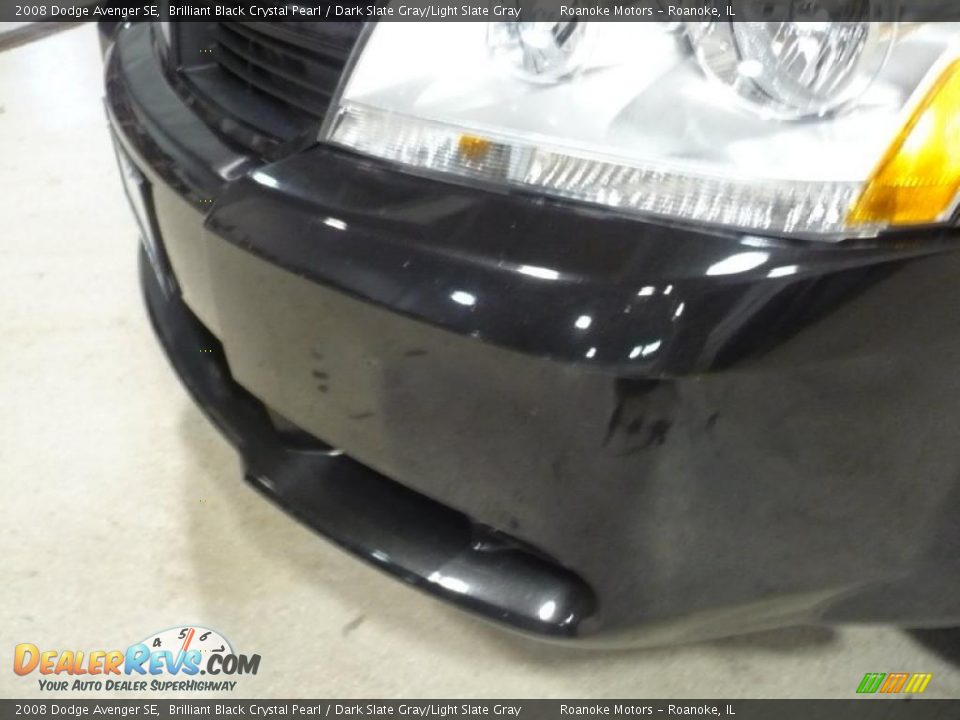 2008 Dodge Avenger SE Brilliant Black Crystal Pearl / Dark Slate Gray/Light Slate Gray Photo #4