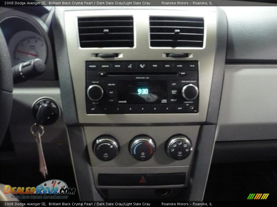 2008 Dodge Avenger SE Brilliant Black Crystal Pearl / Dark Slate Gray/Light Slate Gray Photo #18