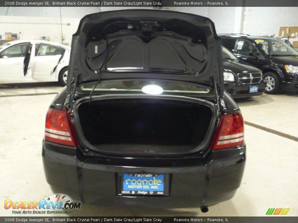 2008 Dodge Avenger SE Brilliant Black Crystal Pearl / Dark Slate Gray/Light Slate Gray Photo #20