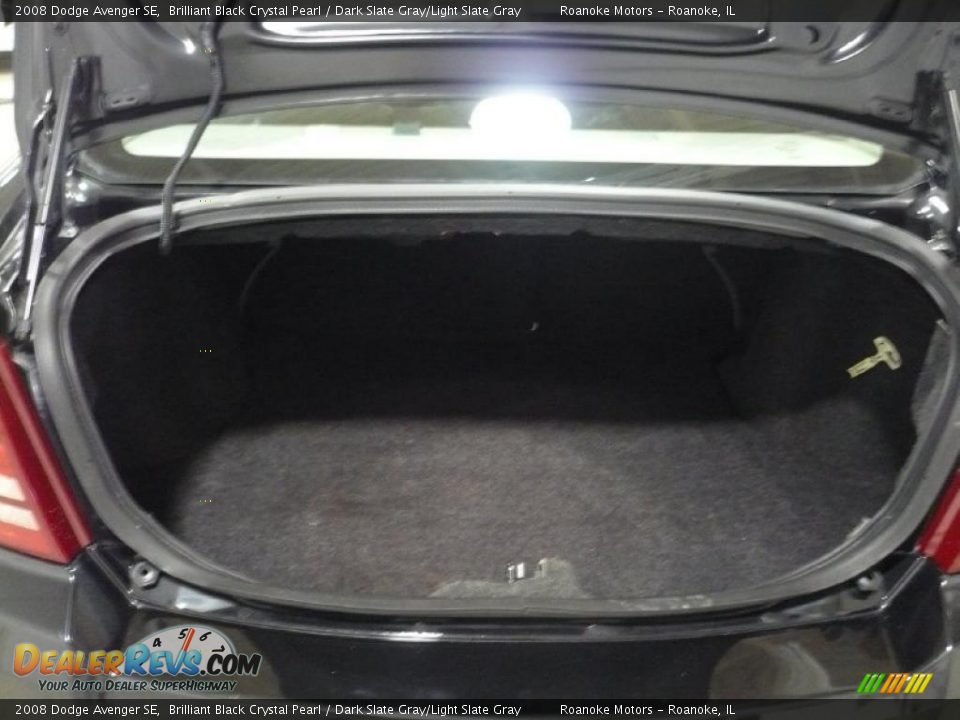 2008 Dodge Avenger SE Brilliant Black Crystal Pearl / Dark Slate Gray/Light Slate Gray Photo #21