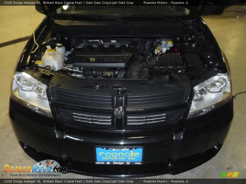 2008 Dodge Avenger SE Brilliant Black Crystal Pearl / Dark Slate Gray/Light Slate Gray Photo #26