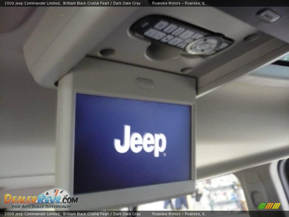2009 Jeep Commander Limited Brilliant Black Crystal Pearl / Dark Slate Gray Photo #4