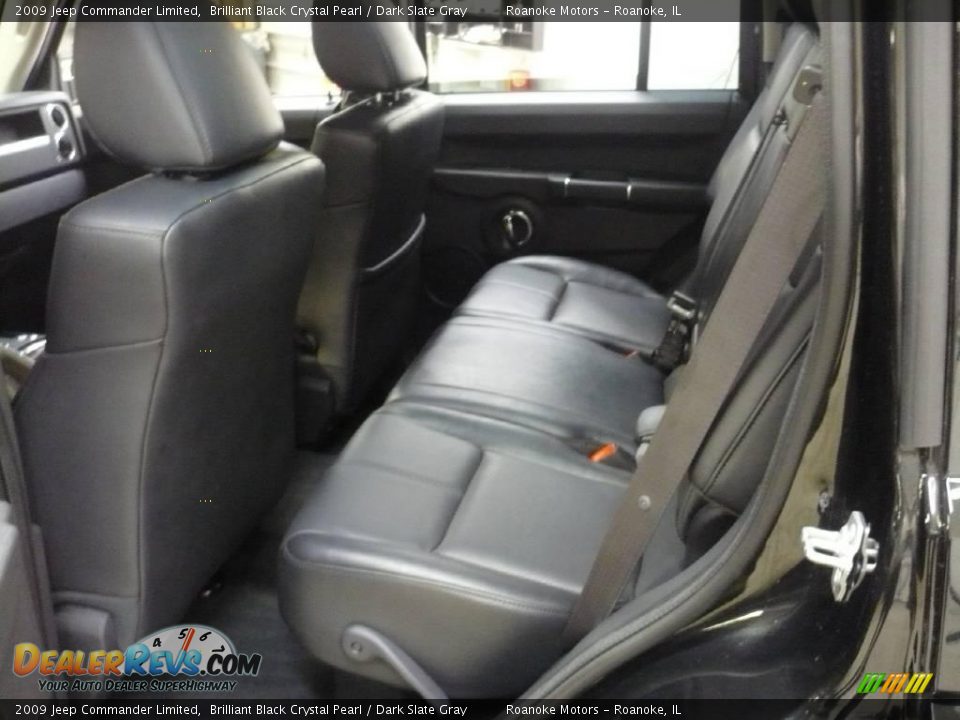 2009 Jeep Commander Limited Brilliant Black Crystal Pearl / Dark Slate Gray Photo #11