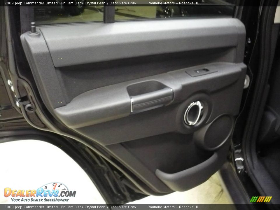 2009 Jeep Commander Limited Brilliant Black Crystal Pearl / Dark Slate Gray Photo #12
