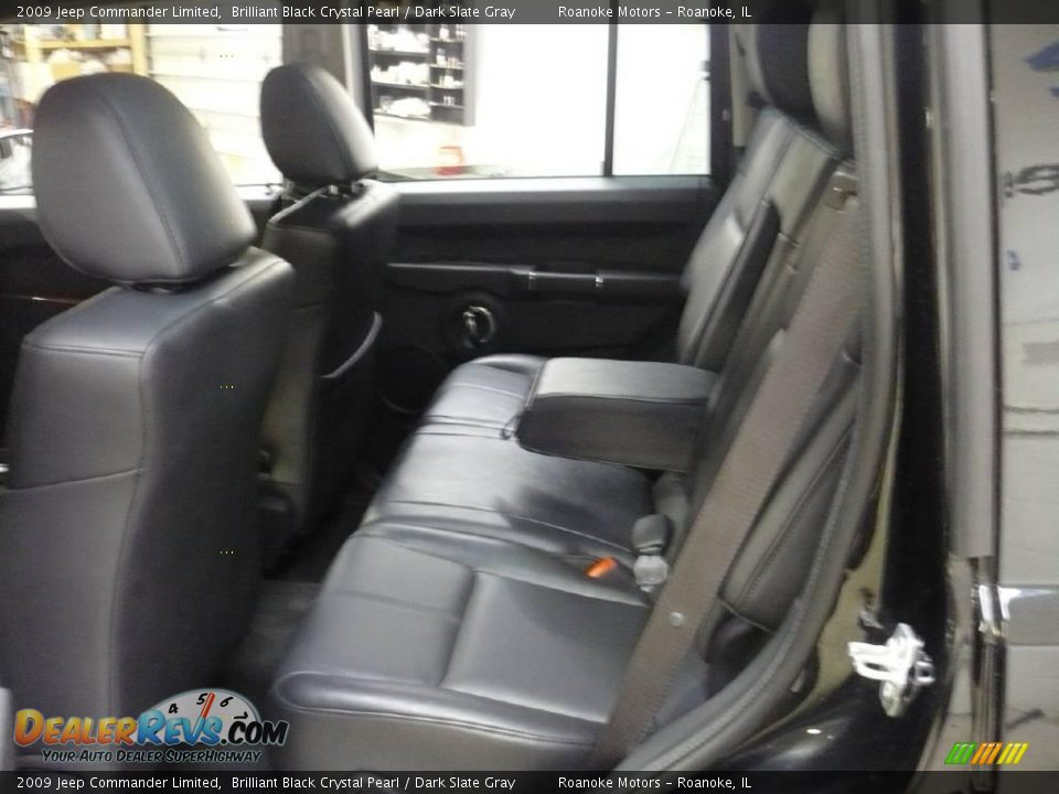 2009 Jeep Commander Limited Brilliant Black Crystal Pearl / Dark Slate Gray Photo #13