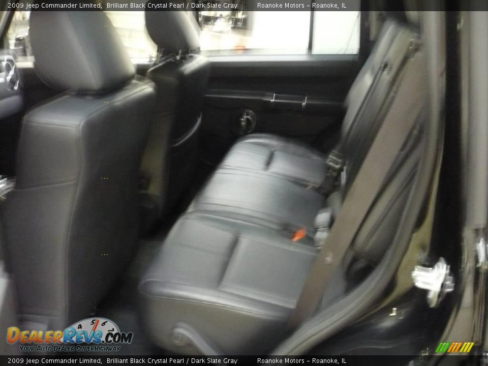 2009 Jeep Commander Limited Brilliant Black Crystal Pearl / Dark Slate Gray Photo #16