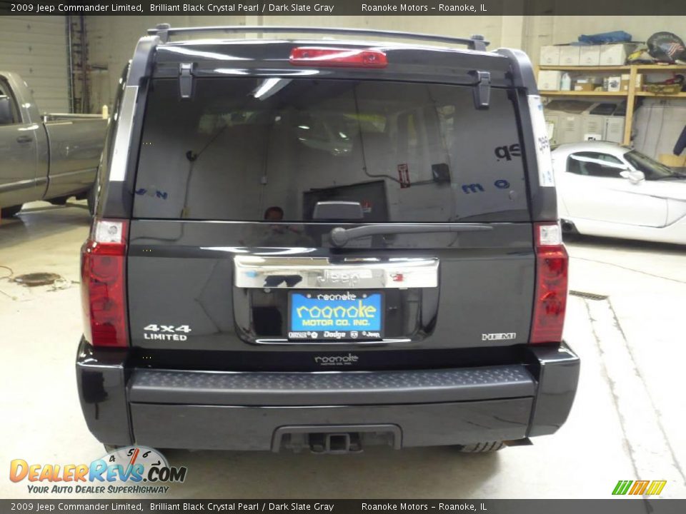2009 Jeep Commander Limited Brilliant Black Crystal Pearl / Dark Slate Gray Photo #17