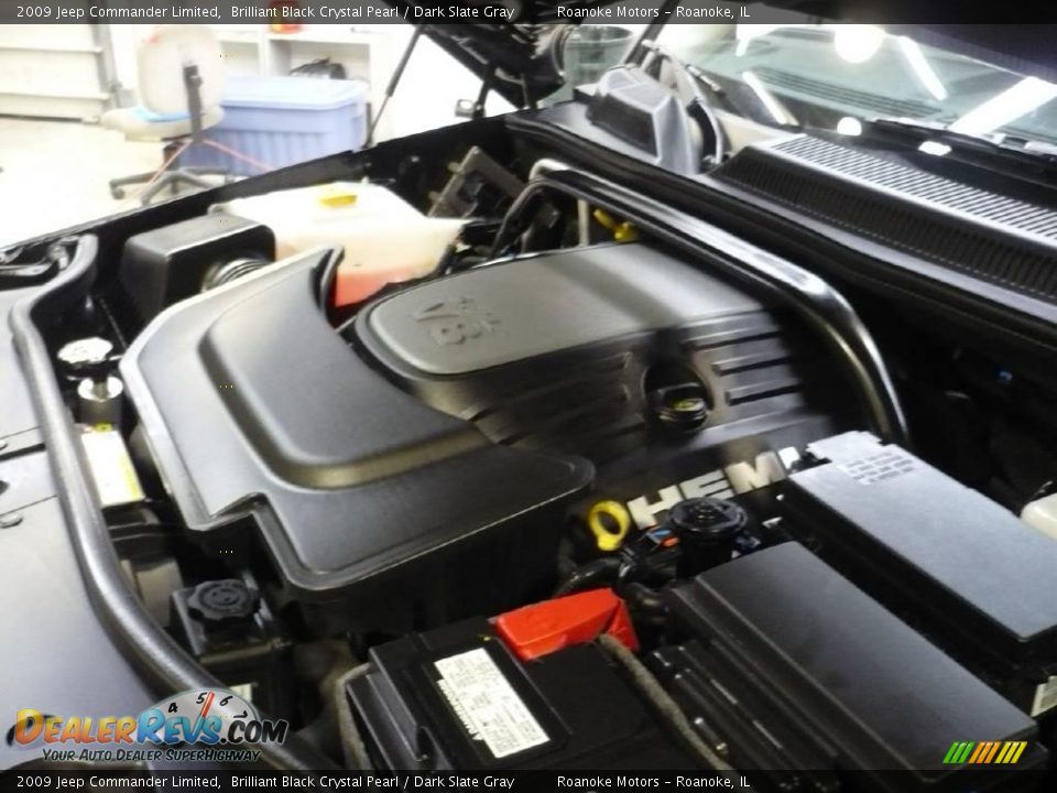 2009 Jeep Commander Limited Brilliant Black Crystal Pearl / Dark Slate Gray Photo #22