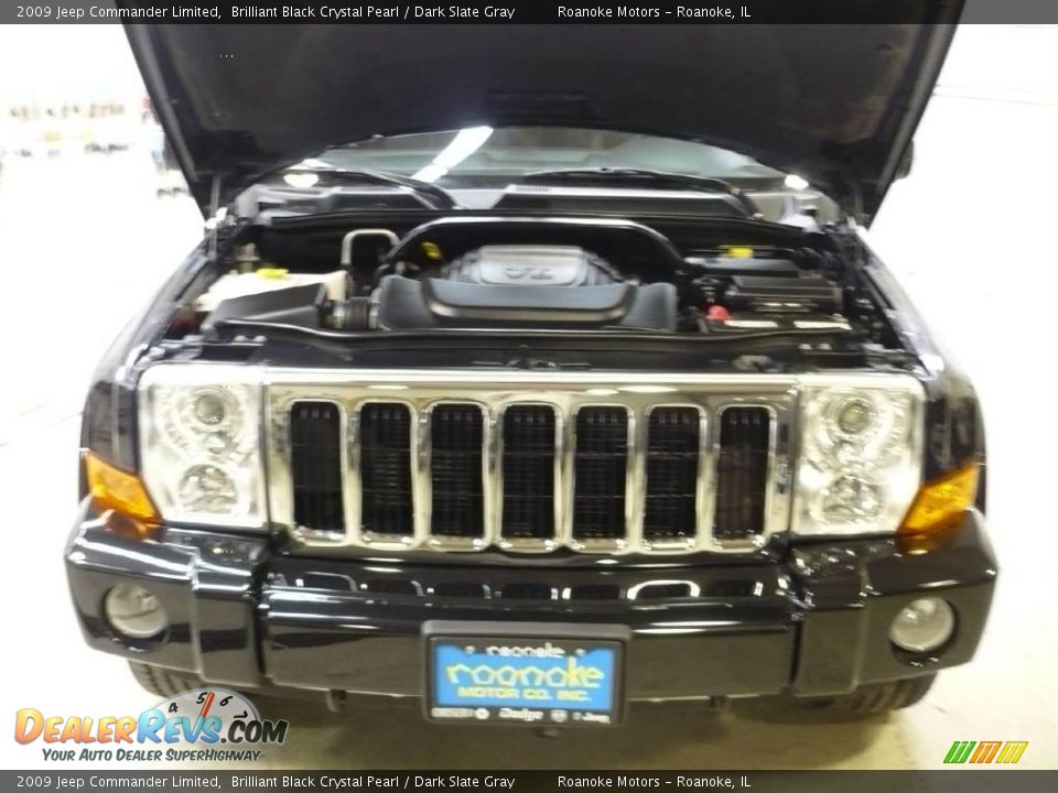 2009 Jeep Commander Limited Brilliant Black Crystal Pearl / Dark Slate Gray Photo #24