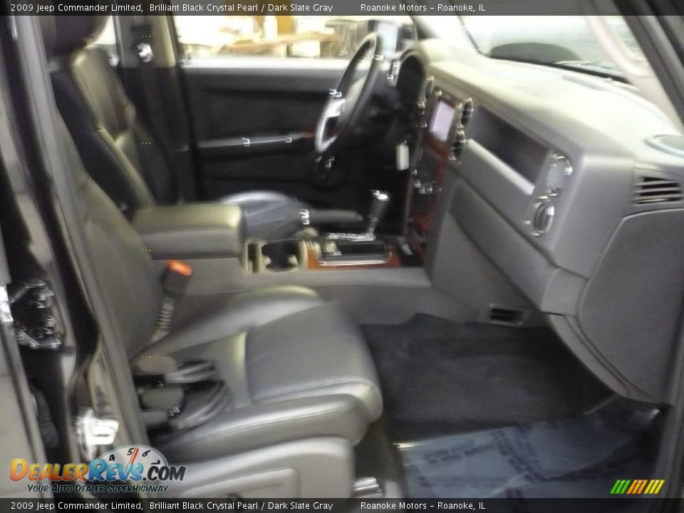 2009 Jeep Commander Limited Brilliant Black Crystal Pearl / Dark Slate Gray Photo #29