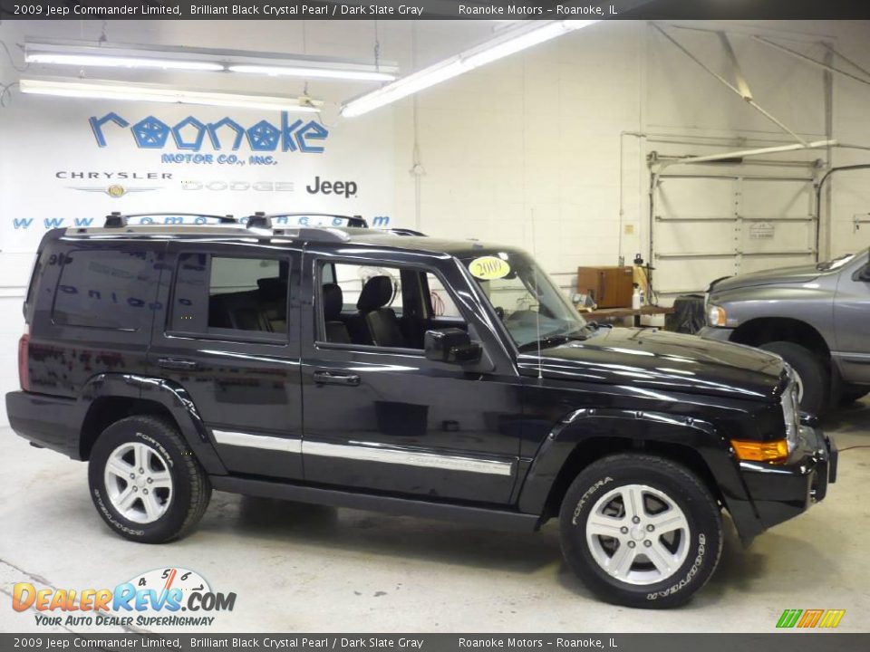 2009 Jeep Commander Limited Brilliant Black Crystal Pearl / Dark Slate Gray Photo #30