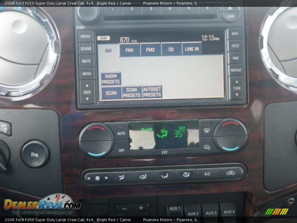 2008 Ford F350 Super Duty Lariat Crew Cab 4x4 Bright Red / Camel Photo #8
