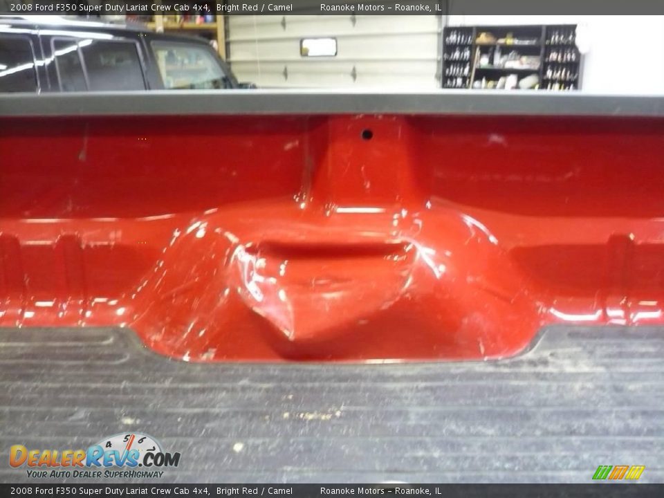 2008 Ford F350 Super Duty Lariat Crew Cab 4x4 Bright Red / Camel Photo #23