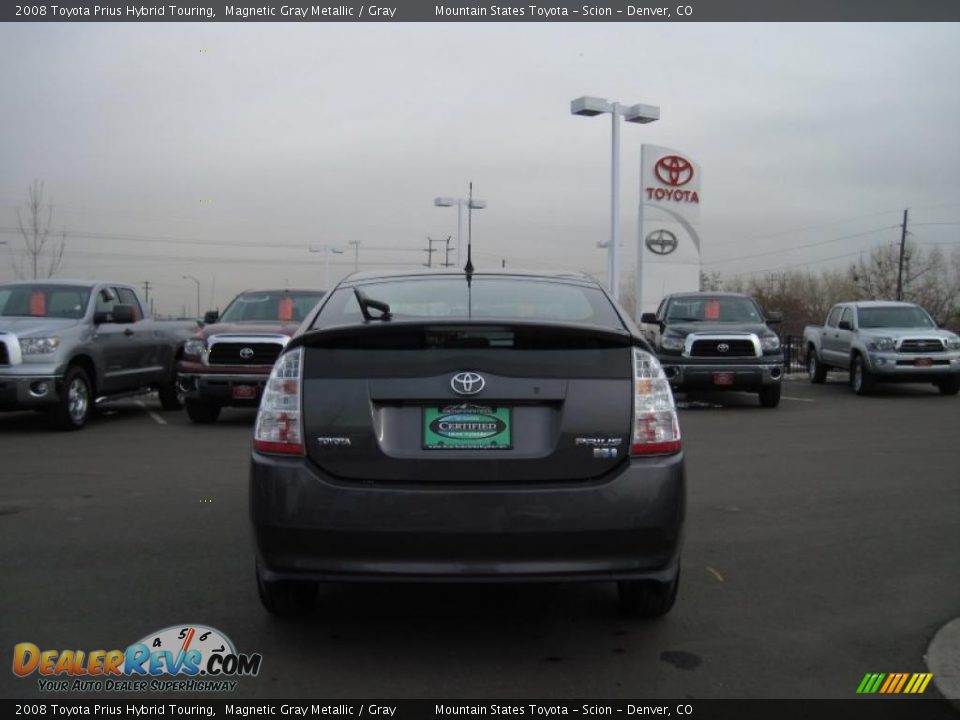 2008 Toyota Prius Hybrid Touring Magnetic Gray Metallic / Gray Photo #3