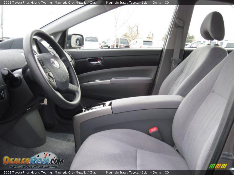2008 Toyota Prius Hybrid Touring Magnetic Gray Metallic / Gray Photo #11