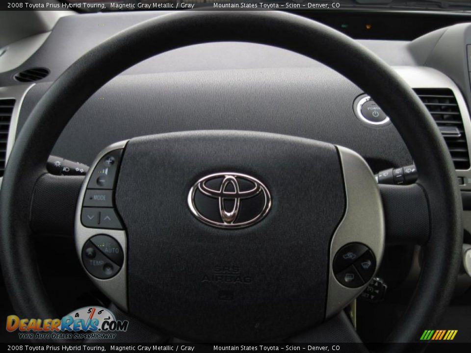 2008 Toyota Prius Hybrid Touring Magnetic Gray Metallic / Gray Photo #14
