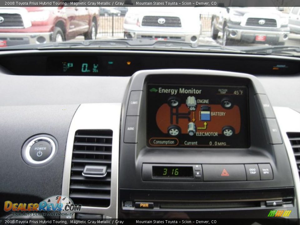 2008 Toyota Prius Hybrid Touring Magnetic Gray Metallic / Gray Photo #15