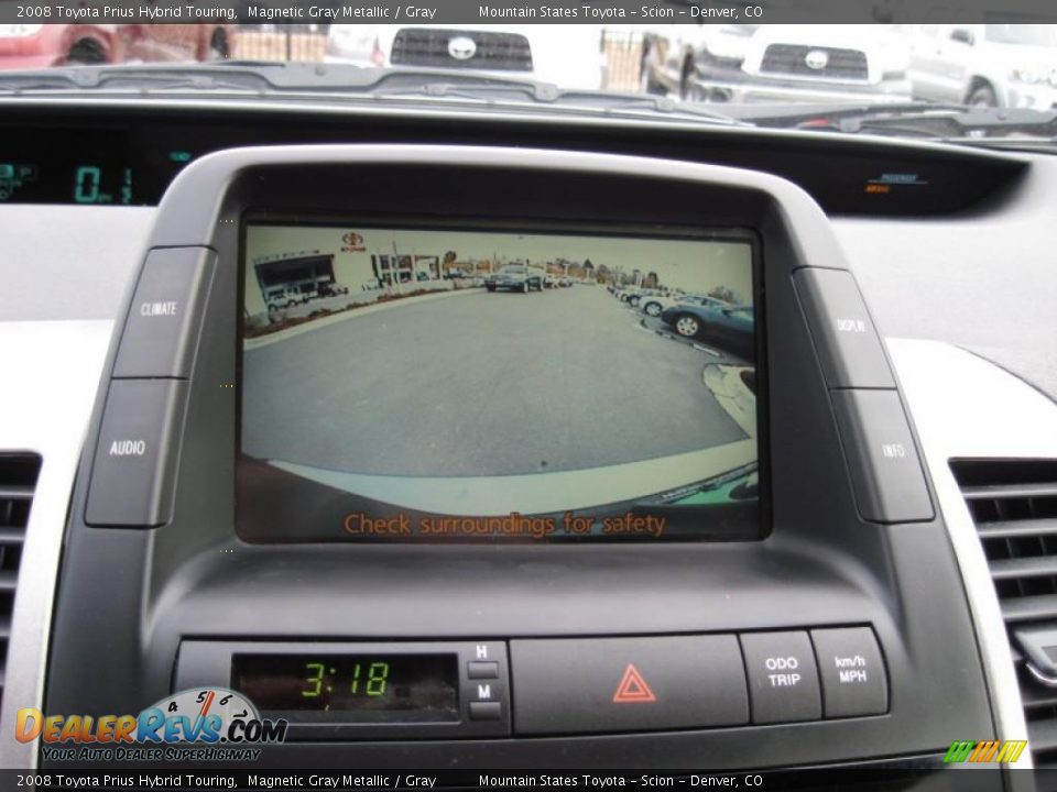 2008 Toyota Prius Hybrid Touring Magnetic Gray Metallic / Gray Photo #16