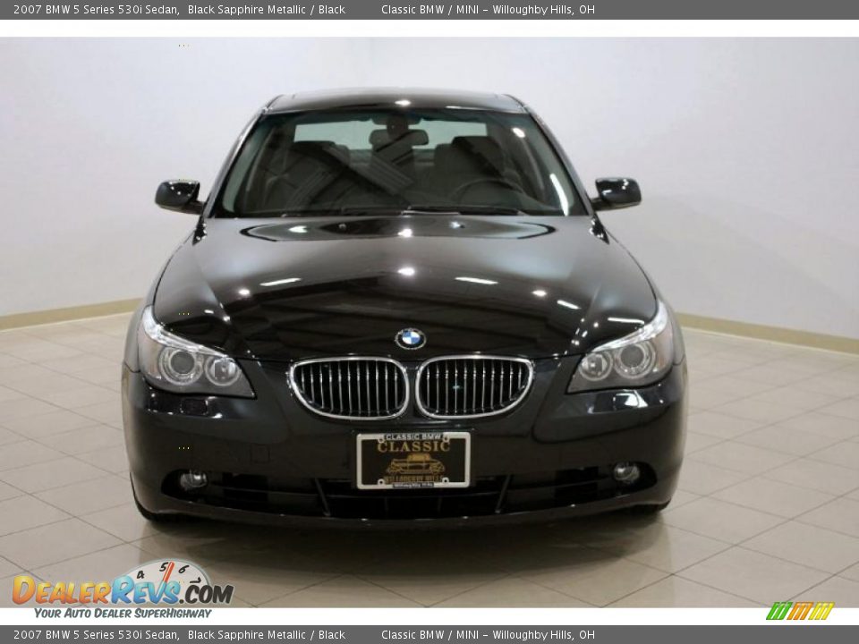 2007 BMW 5 Series 530i Sedan Black Sapphire Metallic / Black Photo #2