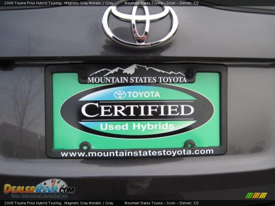 2008 Toyota Prius Hybrid Touring Magnetic Gray Metallic / Gray Photo #22