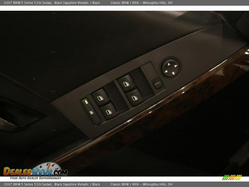 2007 BMW 5 Series 530i Sedan Black Sapphire Metallic / Black Photo #9