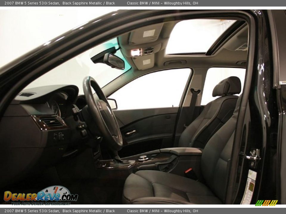 2007 BMW 5 Series 530i Sedan Black Sapphire Metallic / Black Photo #11